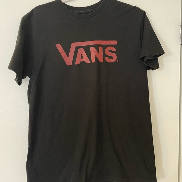 Vans Shirt Mens Medium Black Crewneck Off The Wall - Picture 4 of 4